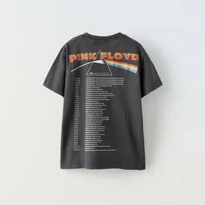 ZARA PINK FLOYD ウォッシュド加工Ｔシャツ 1277/309 PINK FLOYD WASHED EFFECT T-SHIRT - Anthracite grey | ZARA